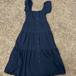 Time and Tru Navy Maxi Dress